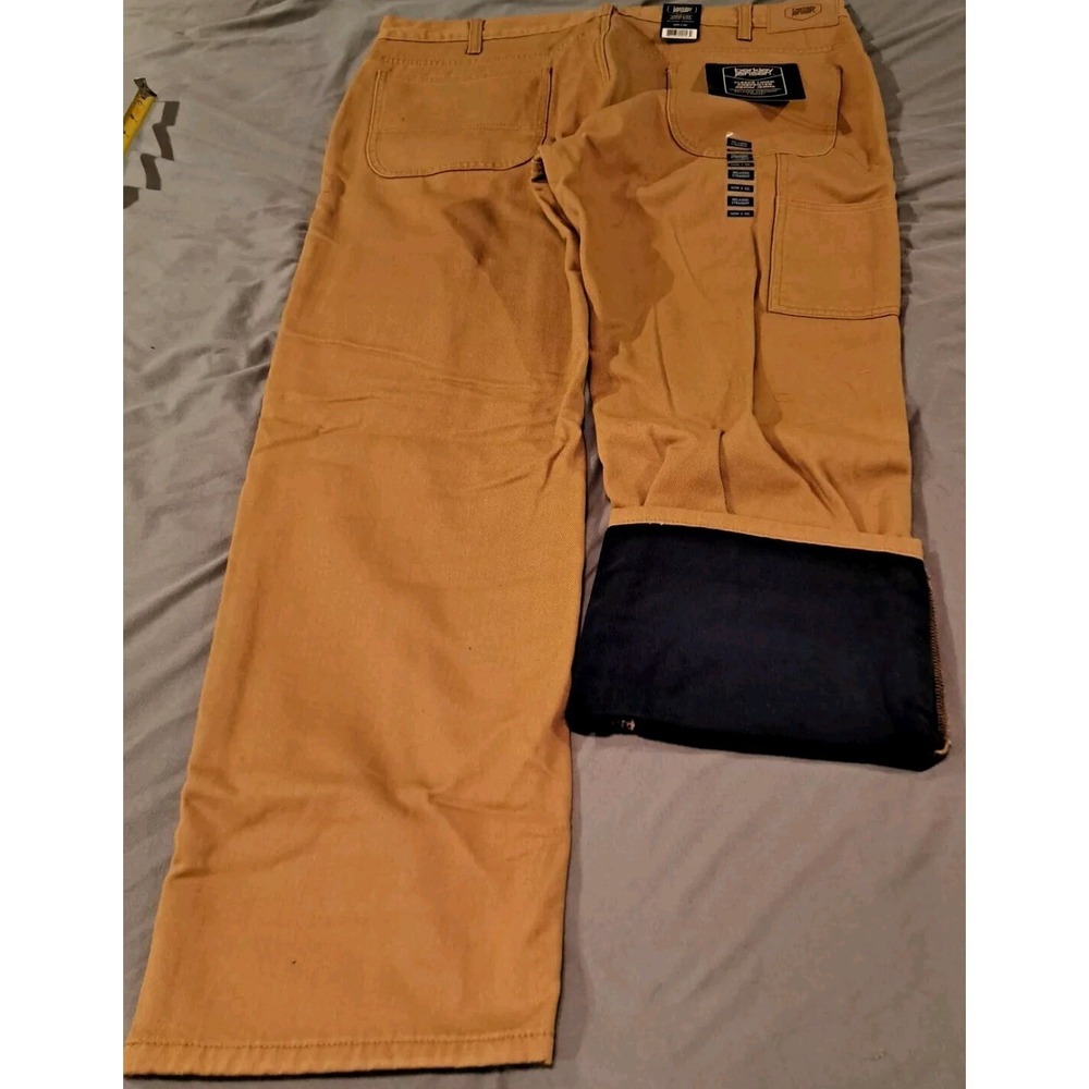 NWT Berkley Jensen Men's‎ Fleece Lined Carp Jeans Size 40 x 32 Normcore Western